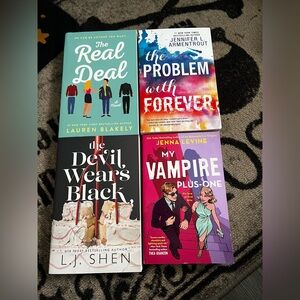 Romance Fiction Book Set of 4